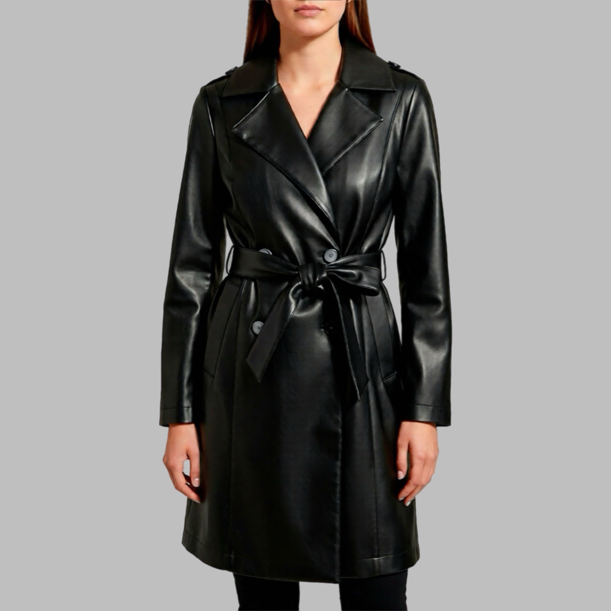 Trench Gold Miller donna similpelle