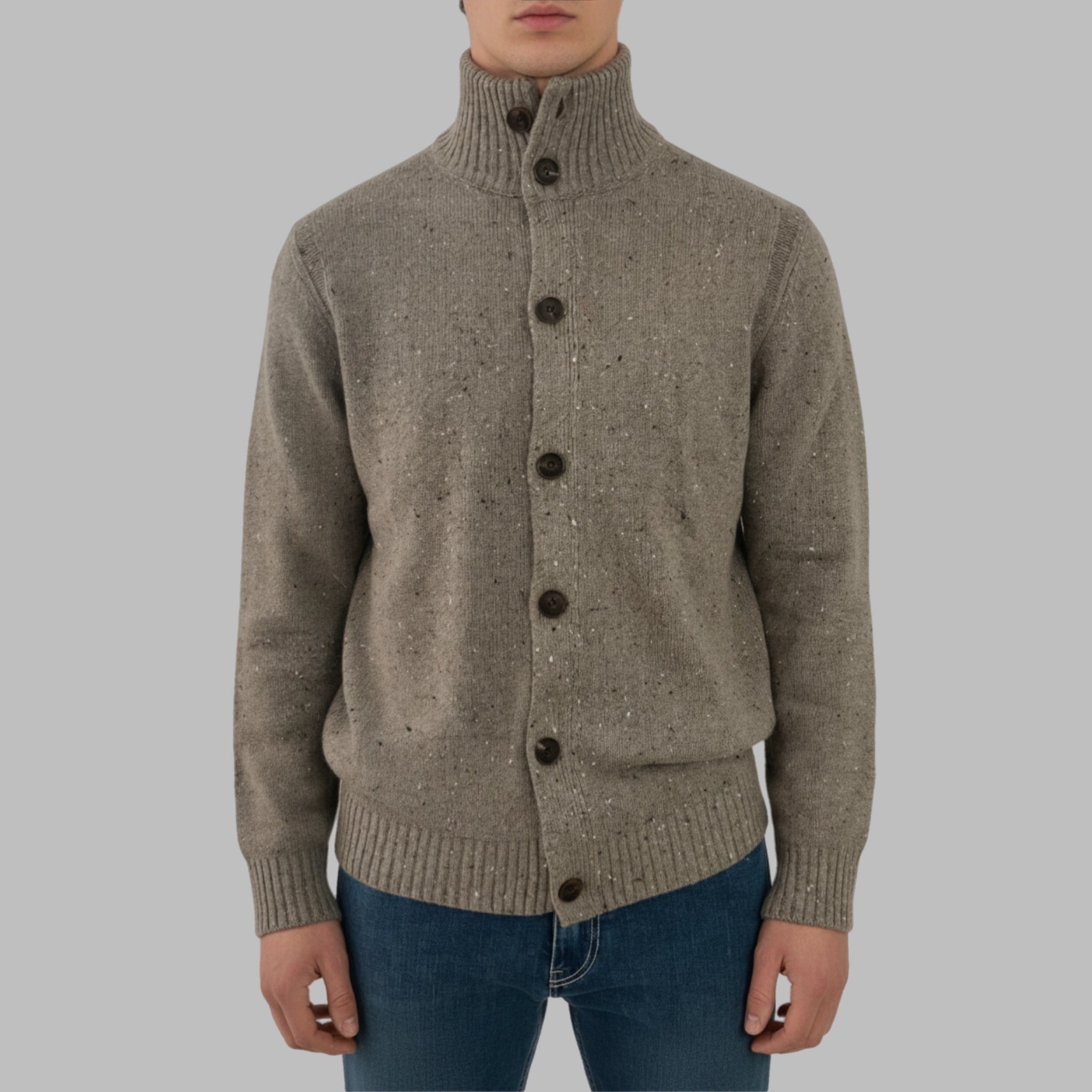 Cardigan Nerovago uomo con bottoni