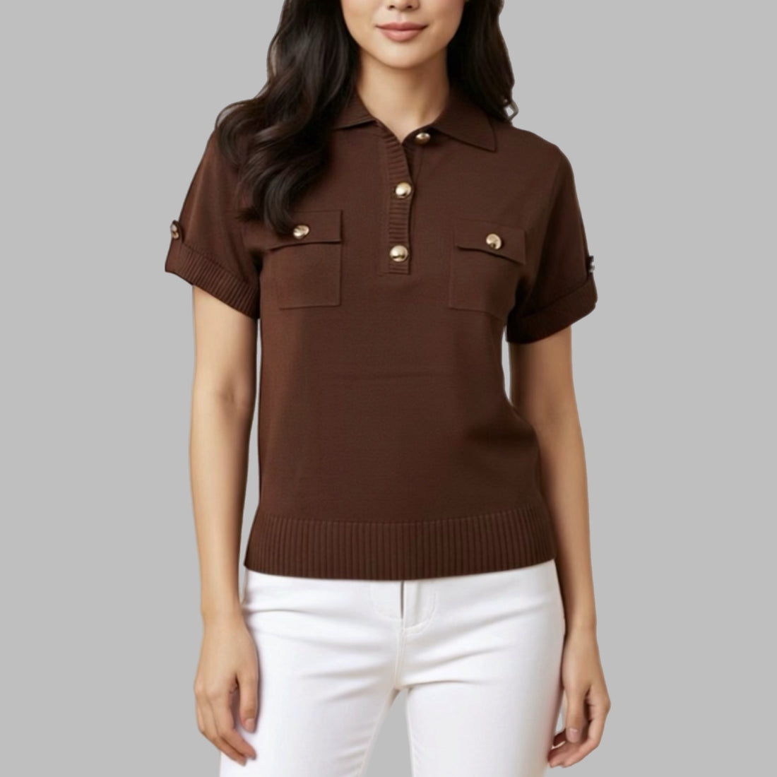 Maglia polo SHEIS donna - DS6473