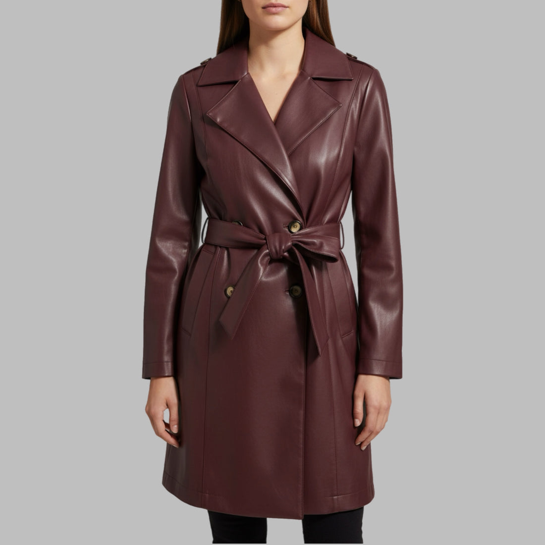 Trench Gold Miller donna similpelle