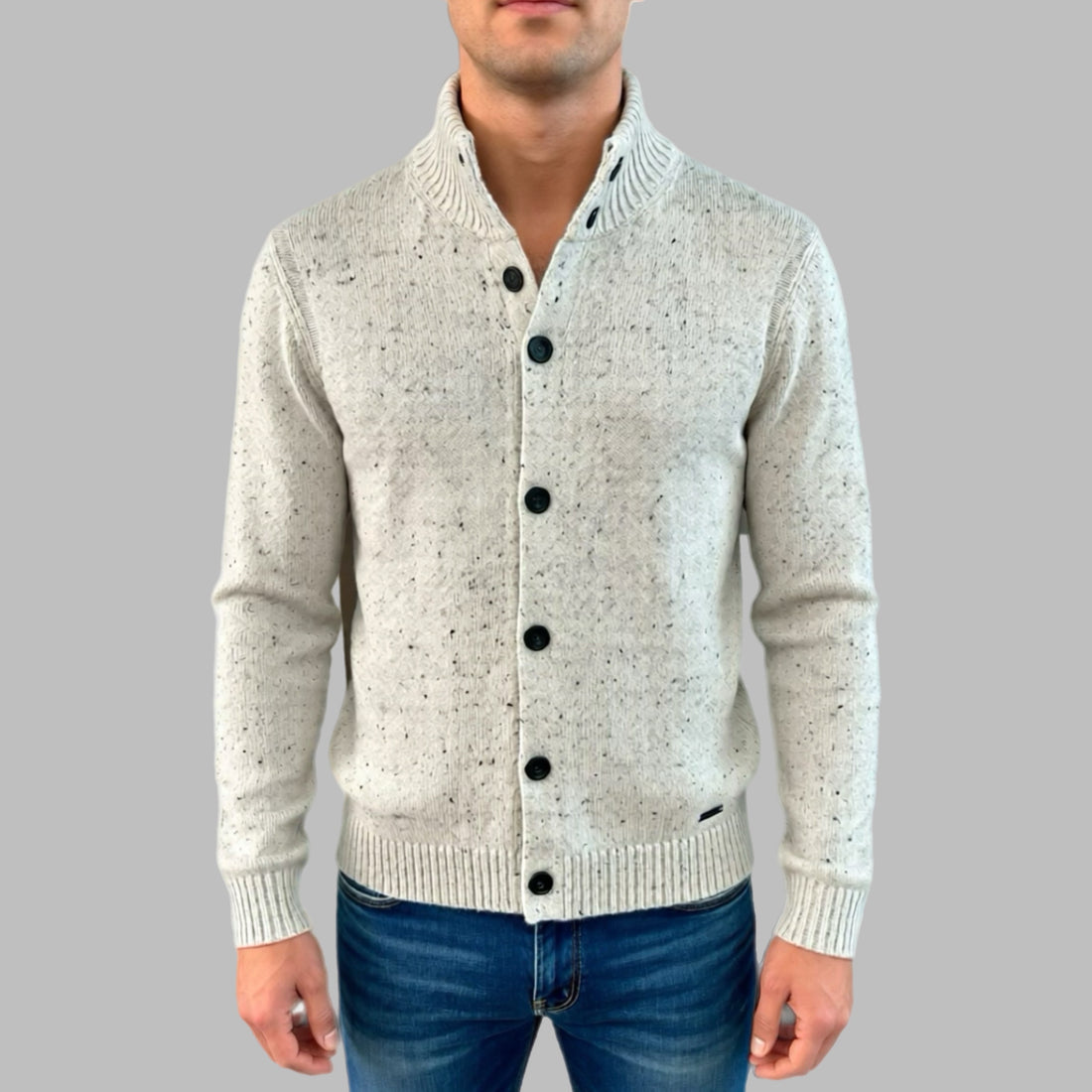 Cardigan Nerovago uomo con bottoni