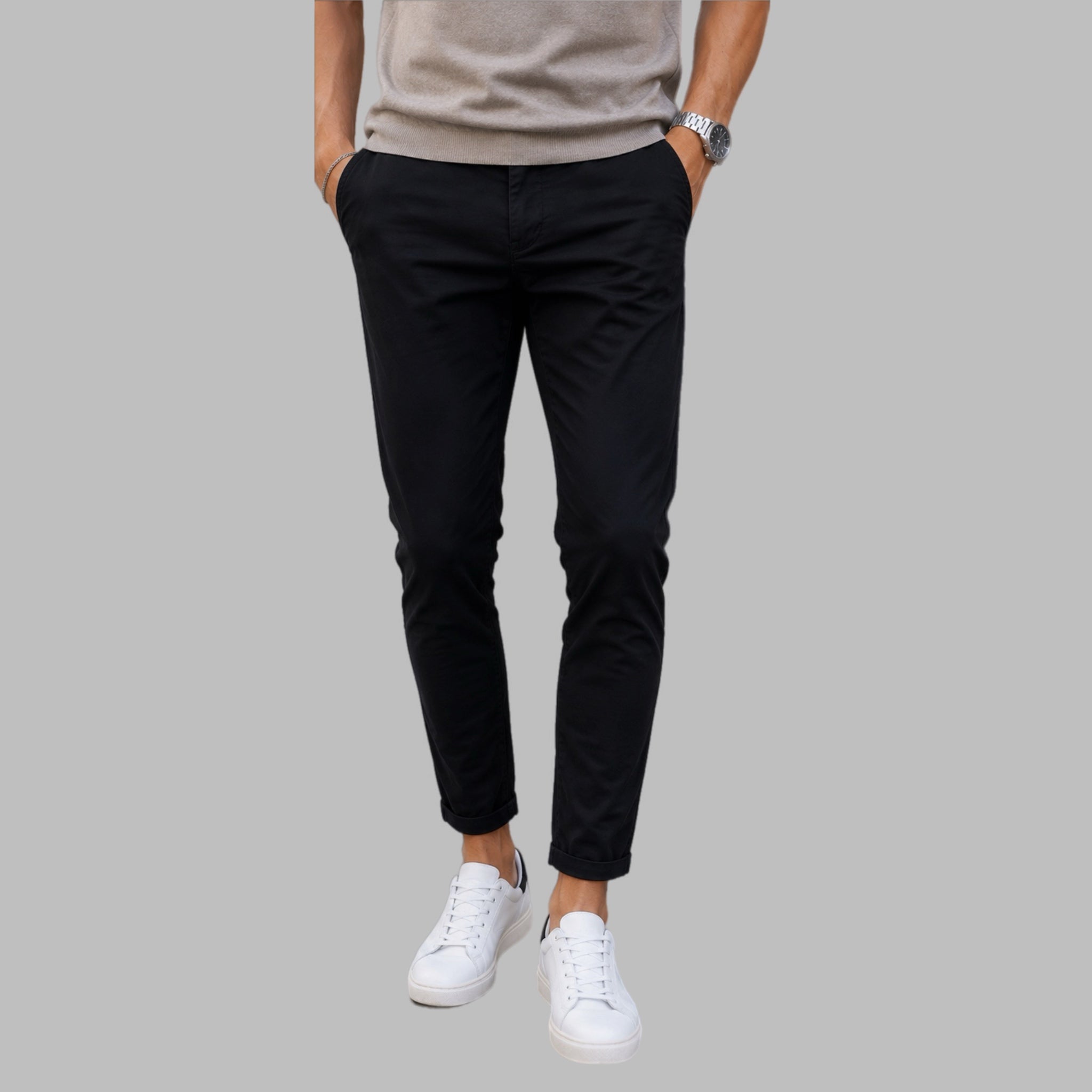 Pantaloni SAFETY PIN slim fit - M10561602