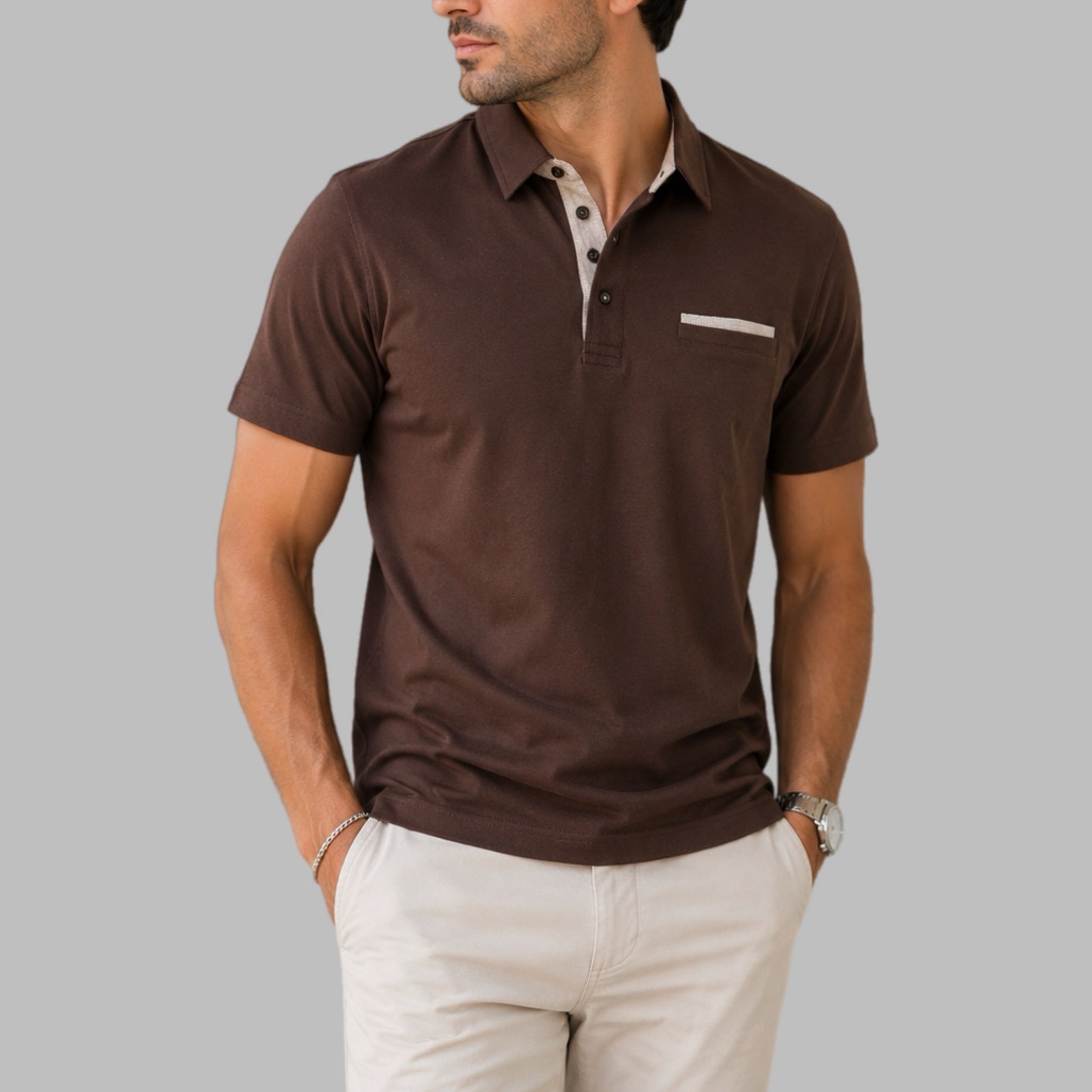 Polo in cotone SAFETY PIN  uomo - BV635