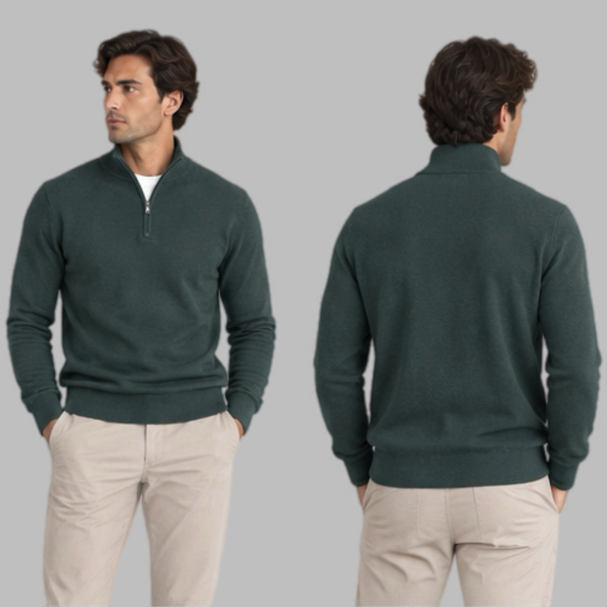 Maglia uomo zip NEROVAGO: 76002