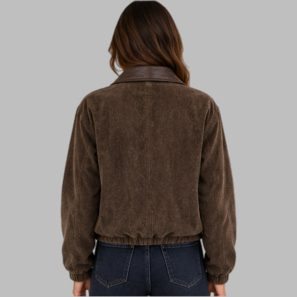 Giubbino donna scamosciato GOLD MILLER: GB558/AB1