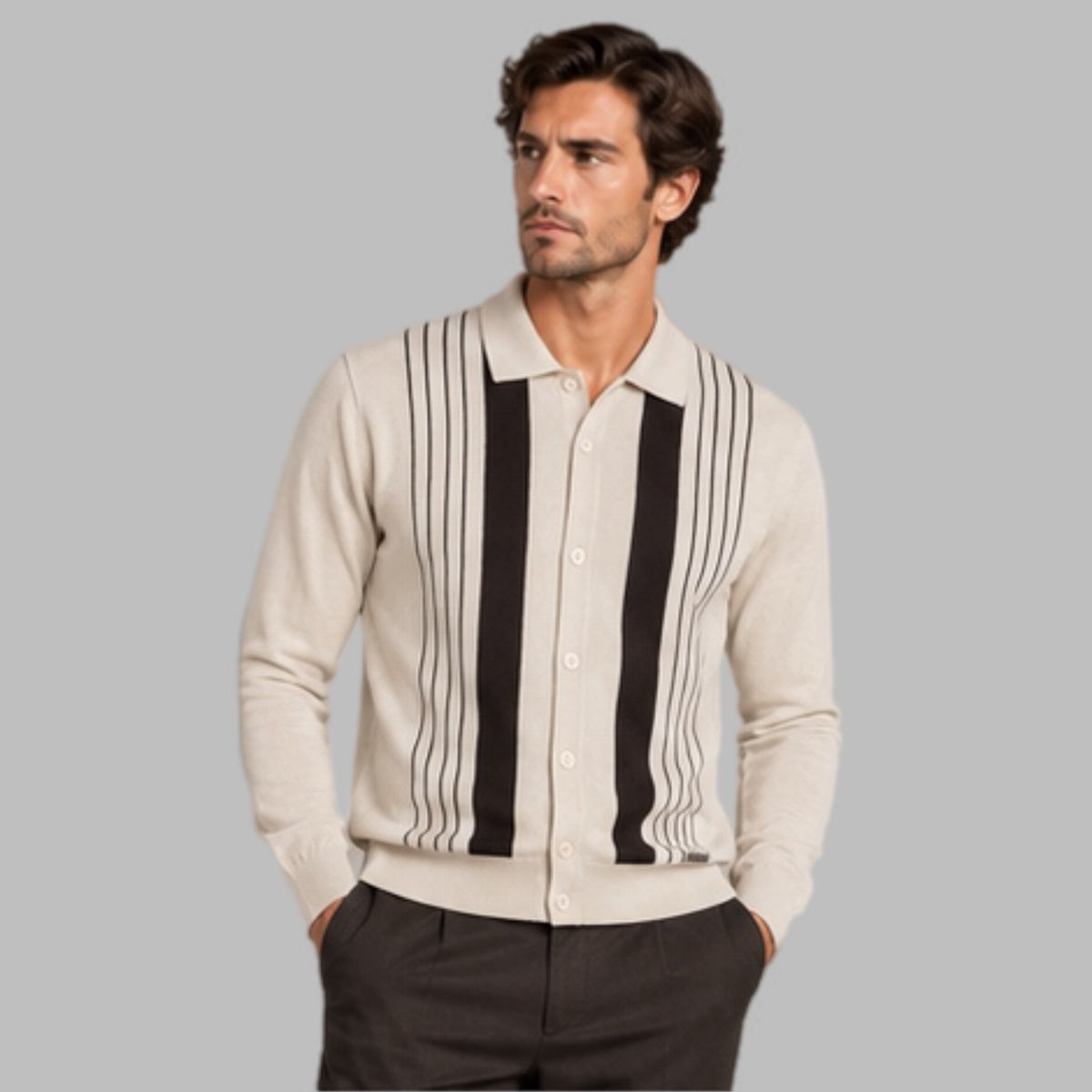 Maglia uomo polo bottoni camicia: 760226