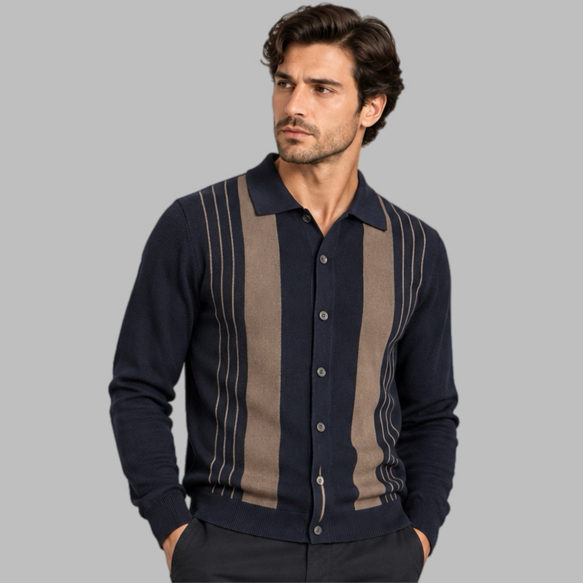 Maglia uomo polo bottoni camicia: 760226