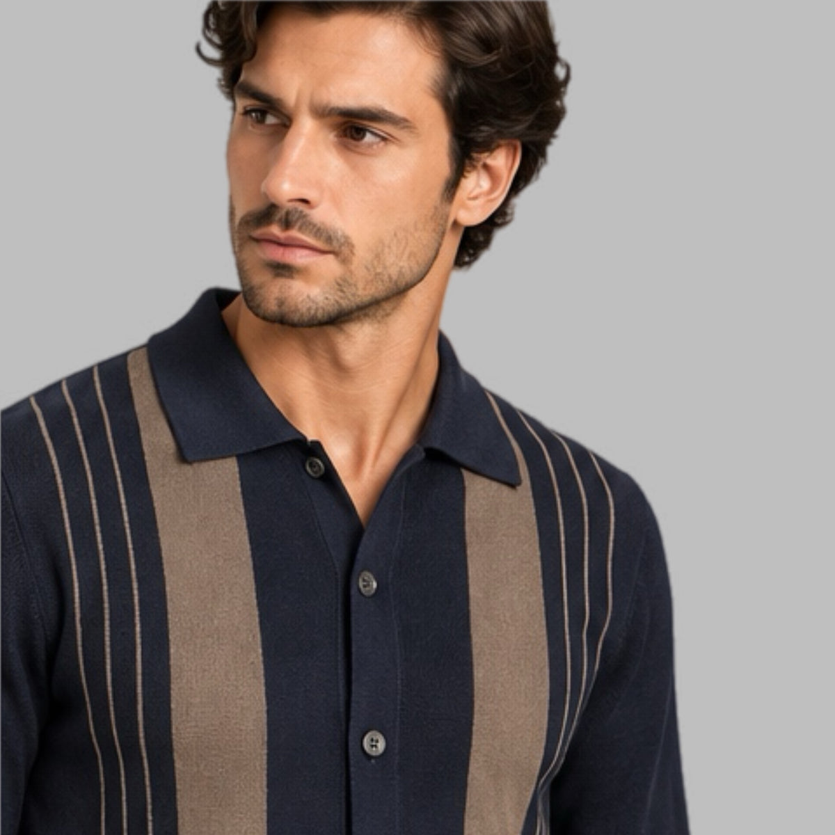 Maglia uomo polo bottoni camicia: 760226
