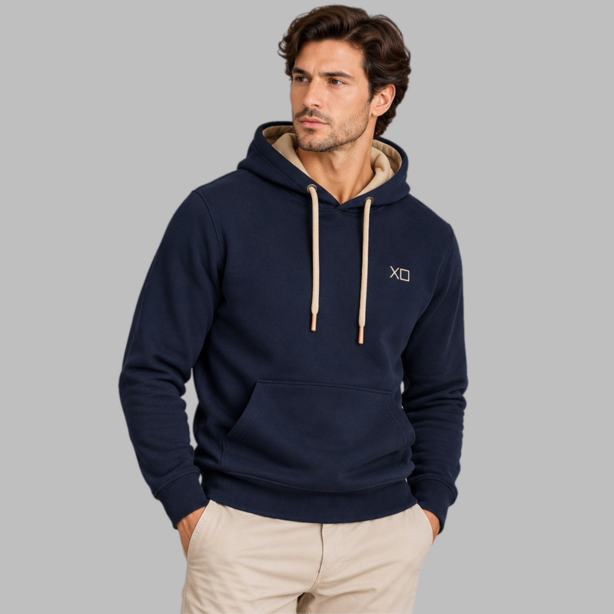 Felpa uomo cappuccio XO: XO481