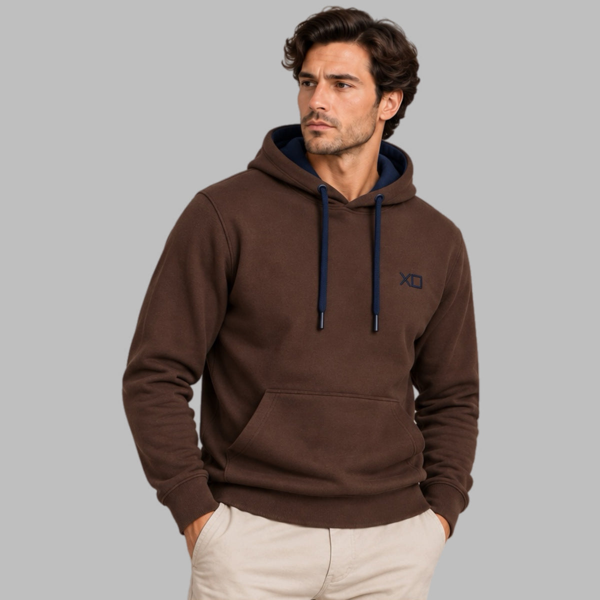 Felpa uomo cappuccio XO: XO481