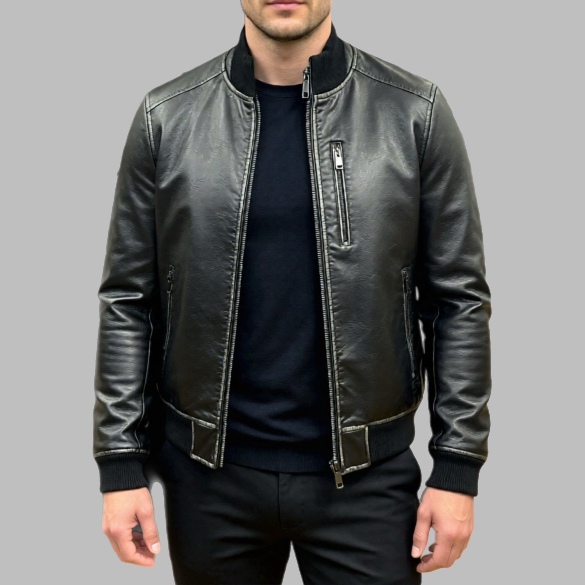 Giubbotto uomo similpelle