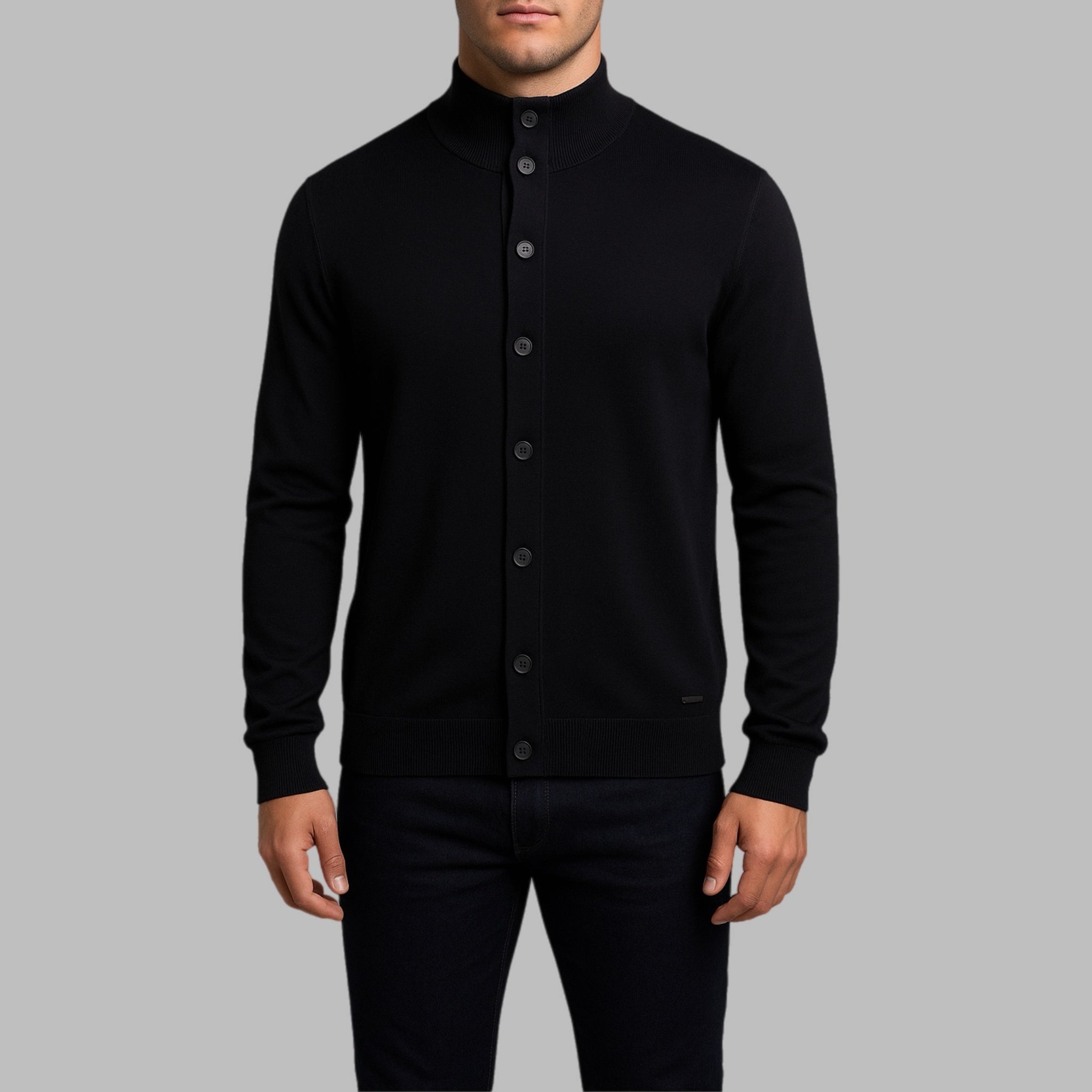 Maglia Nerovago uomo con bottoni