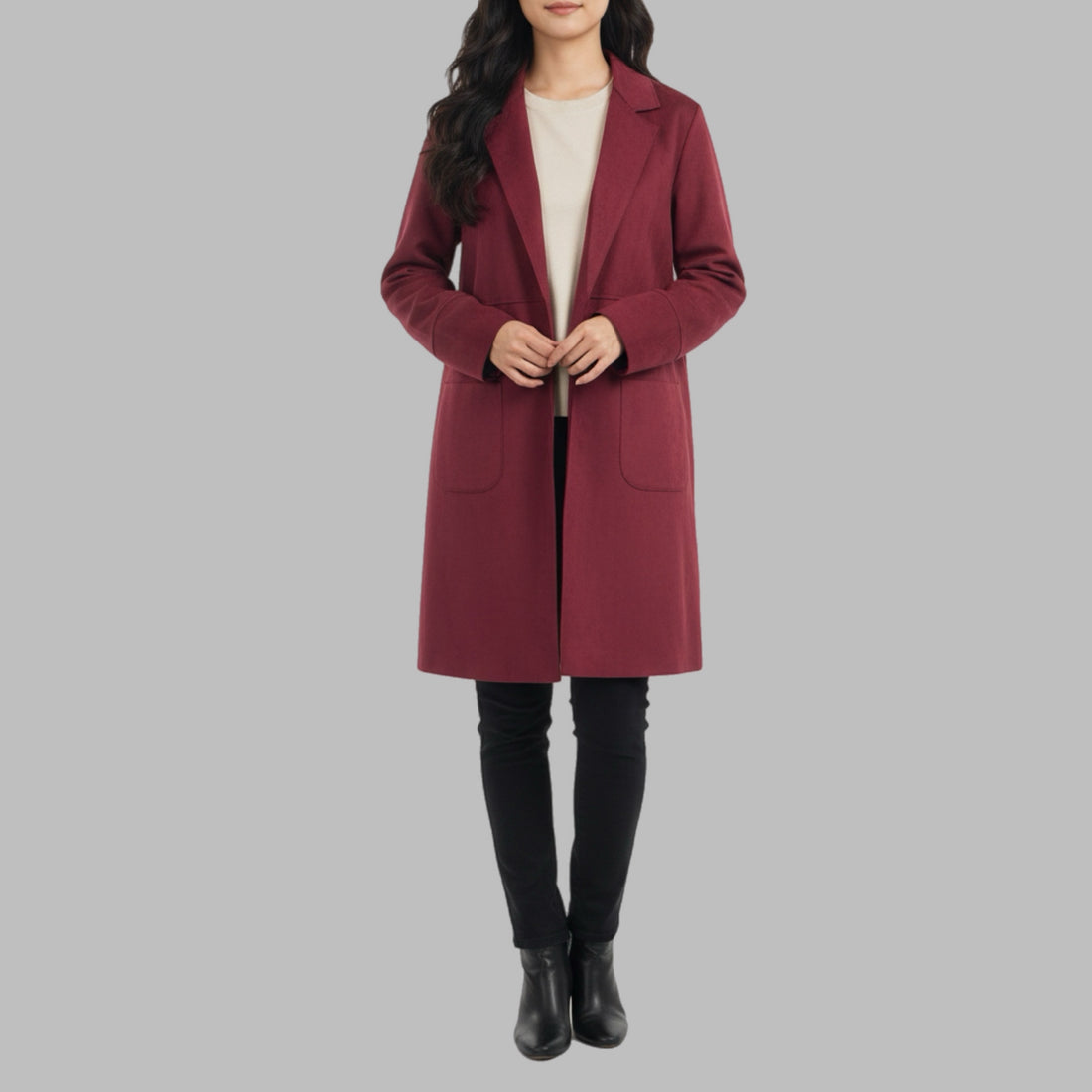 Spolverino Lizalú donna in camoscio