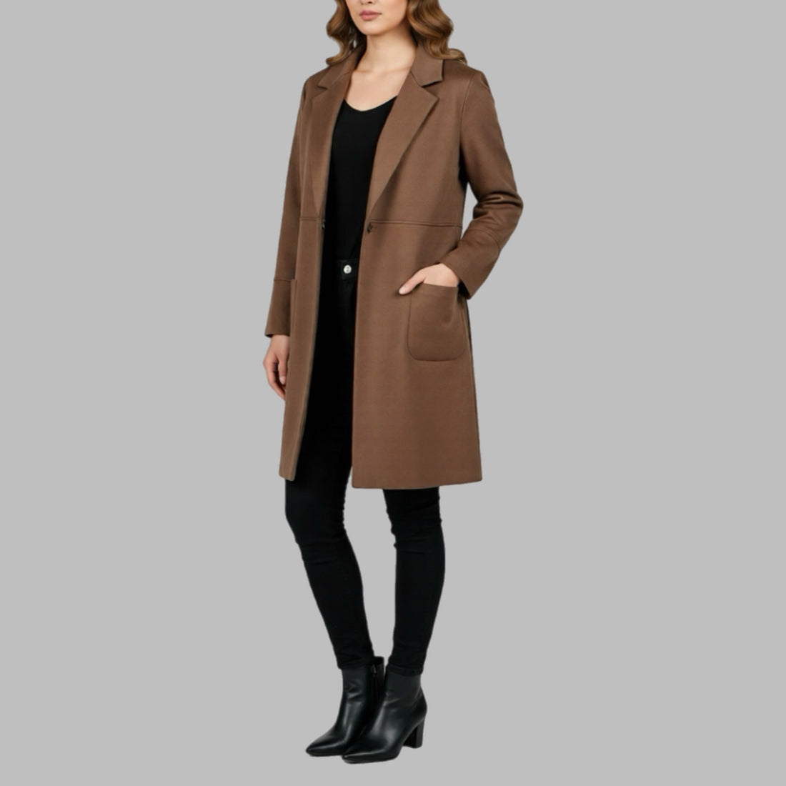 Spolverino Lizalú donna in camoscio