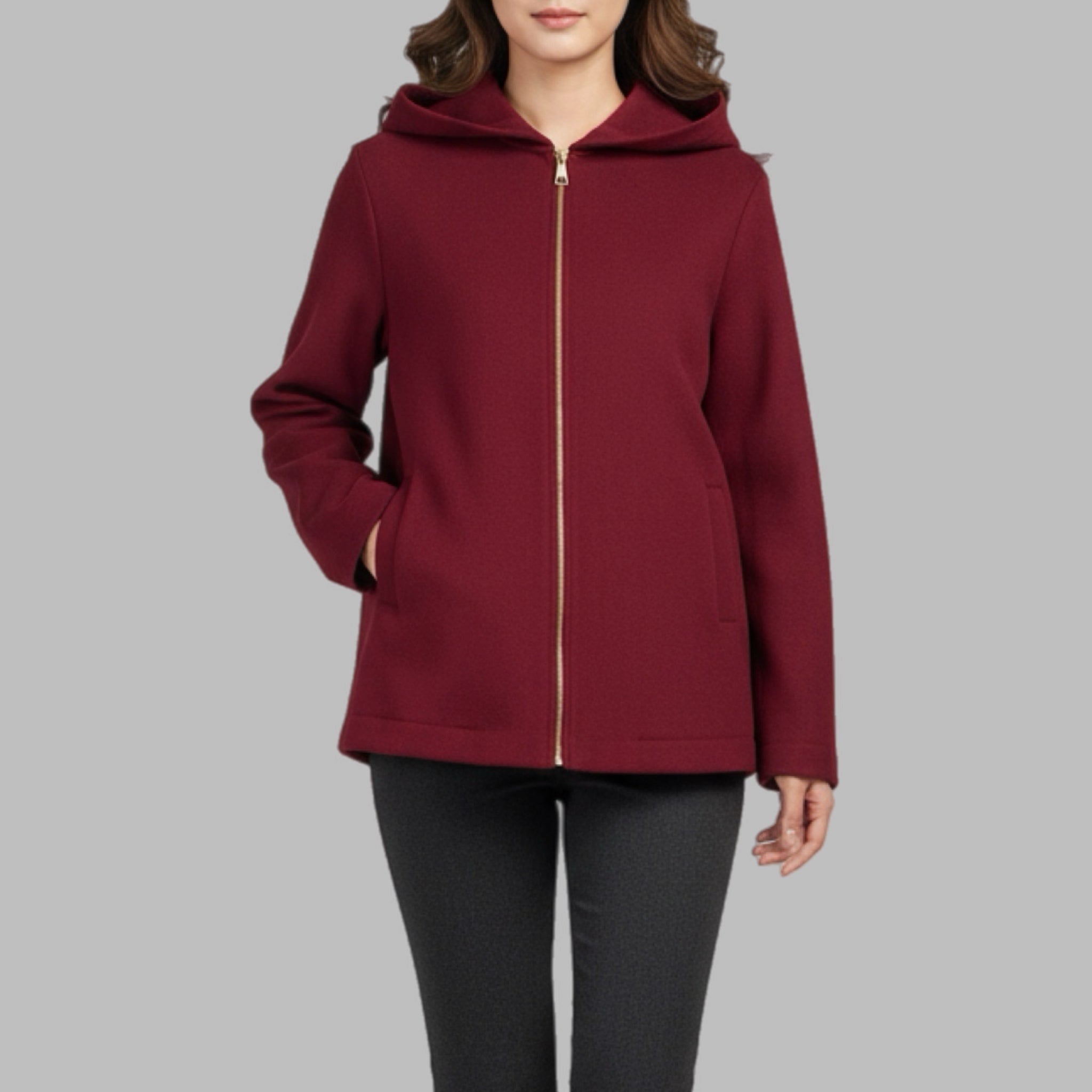 Cappotto Lizalú donna con cappuccio