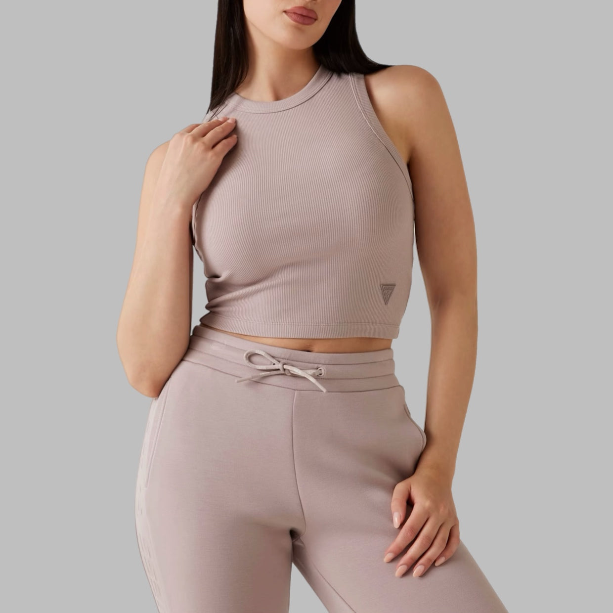 Canottiera GUESS a coste crop - V3GP19K8RT2