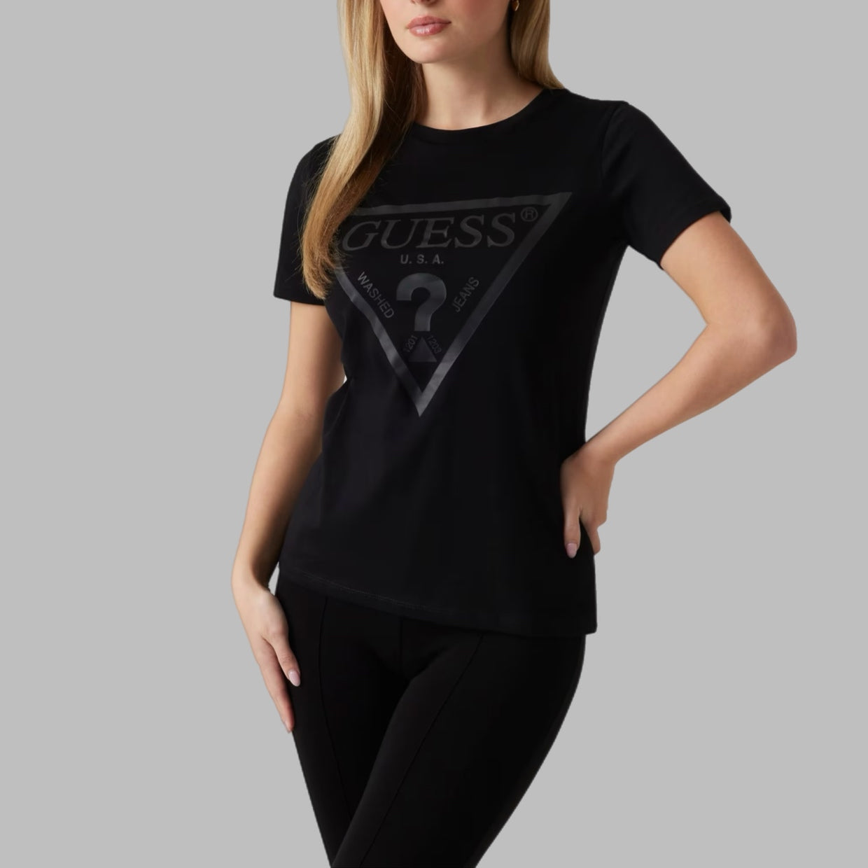 T-shirt GUESS logo frontale - V2YI07K8HM0